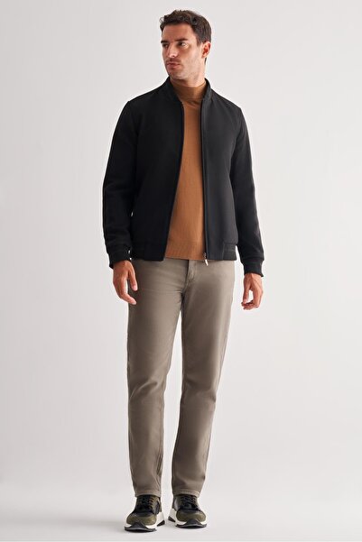 İmza Black Cashmere College Collar Plain No Slit Full Lining Comfort Fit Classic Coat 1007245159