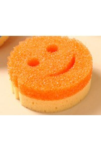 Flippy Burete de Vase, Flippy, Rotund Model Smiley Face, 10x4 cm, Portocaliu