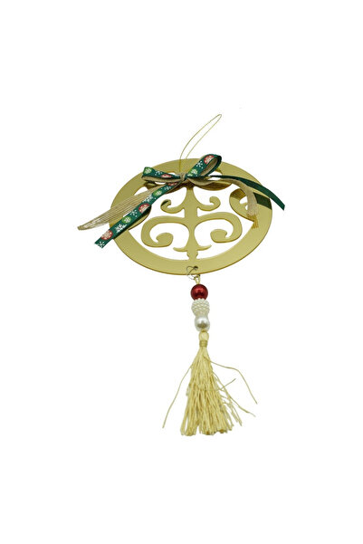 Toolsy Ornament de Crăciun pentru brad, Flippy, Rotund, Auriu, Strălucitor, 1...