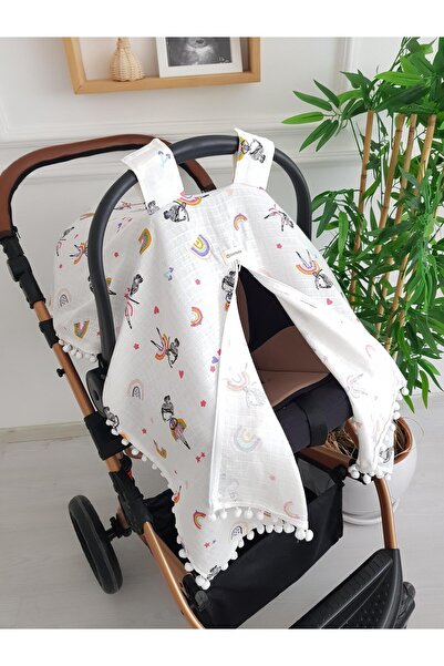 ib ilkimbebe غطاء عربة أطفال بسحاب من فيري جيرل بومبوم