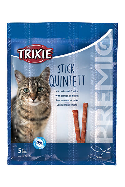Trixie Recompense Pentru Pisici, Premio Stick Quintett, Somon Si Pastrav, 5 x...