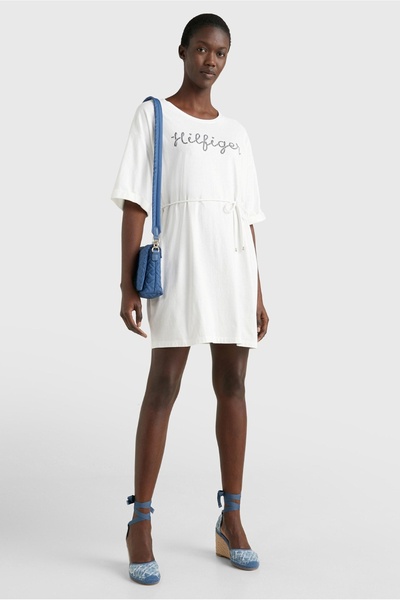 Tommy Hilfiger REGULAR %100 PAMUK ELBİSE