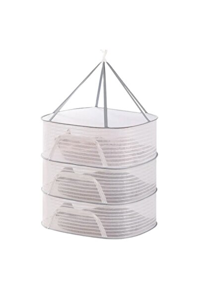 zioda smart essentials Suspended Textile Basket, zioda smart essentials®, Ventilation Mesh for Air Drying Plants, Fruits,