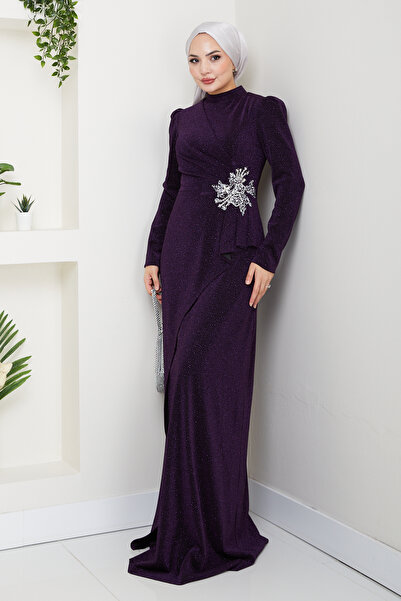 Esma Rochie de seară din mătase Tesettür