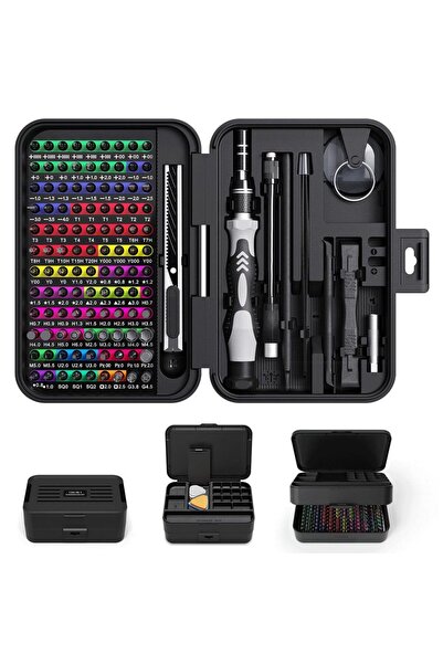 choice2 132 in 1 Black 132 in 1 Precision Screwdriver Set Phillips Torx Magne...