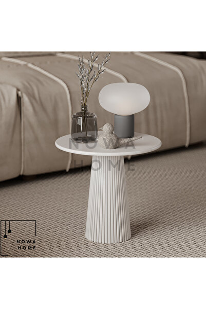 Nova Dizayn Dekoratif Tekli Mantar Sehpa