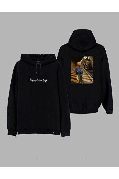 MODA Φούτερ με κουκούλα Vincent van Gogh με τύπωμα με κουκούλα