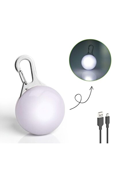 zioda smart essentials Pandantiv LED pentru zgardă de câine, reîncărcabilă mini-USB, 3 moduri de iluminare, universal