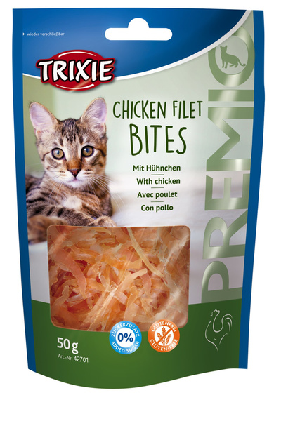 Trixie Recompense Pentru Pisici, Premio, Filet Bites Cu Pui, 50 g, 42701