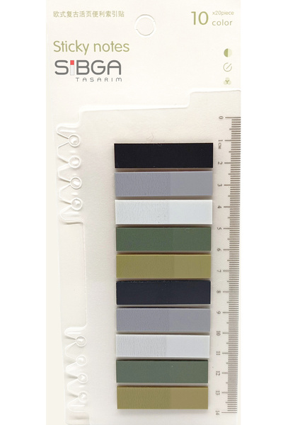 sibga tasarım Şeffaf Renkli Postit Post-it Post It. Kitap Ayracı Ayraç Postit...