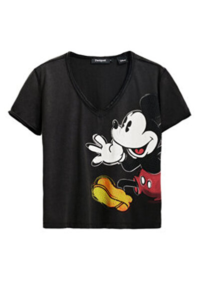 Desigual Γυναικείο T-Shirt 25SWTKAG Μαύρο