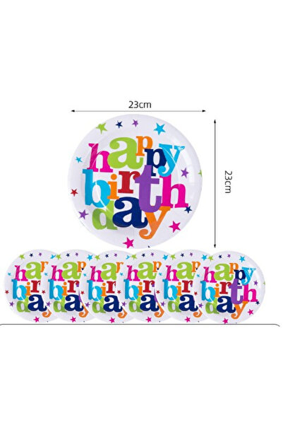 Flippy Set 6 farfurii 22 cm Happy Birthday