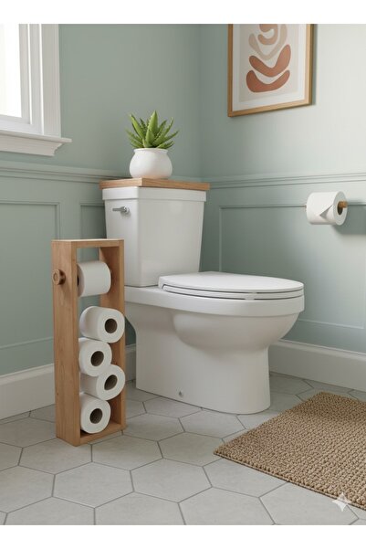woodretro Suport din lemn pentru hârtie igienică. Suport pentru hârtie igienică.