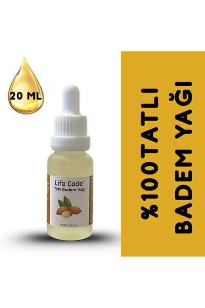 LİFE CODE %100 Doğal Tatlı Badem Yağı 20 ml
