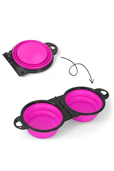 zioda smart essentials Bol pliabil dublu din silicon pentru mancare si apa, zioda smart essentials®