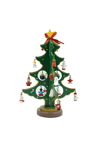 Toolsy Decorațiune de Crăciun, Brad, Verde, 8 cavități cu ornamente, 18,5 cm ...
