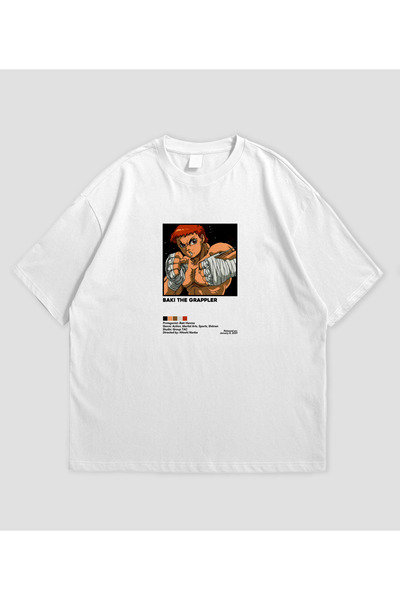 SVART WEAR BAKI THE GRAPPLER - Tricou oversize unisex anime