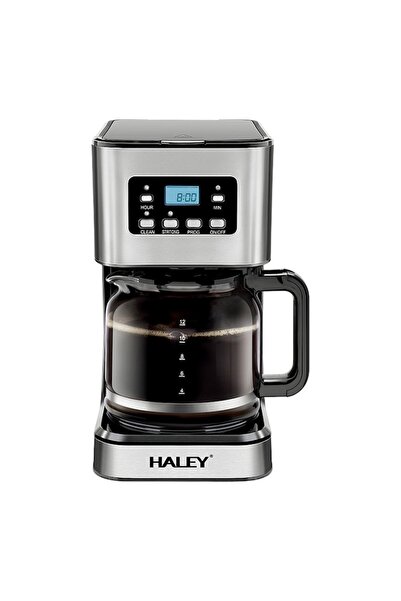 Rovitech Aparat de cafea, 950W, 1.5L, durabilitate, otel inoxidabil, LED iluminat, inox, control temperatura