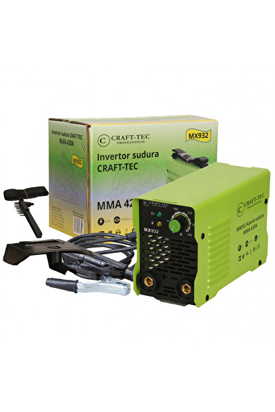 MXM *Super preț* Invertor de sudură 420 A, Craft-tec MMA, electrod 1,6 - 5 mm, protecție la supraîncălzire, c