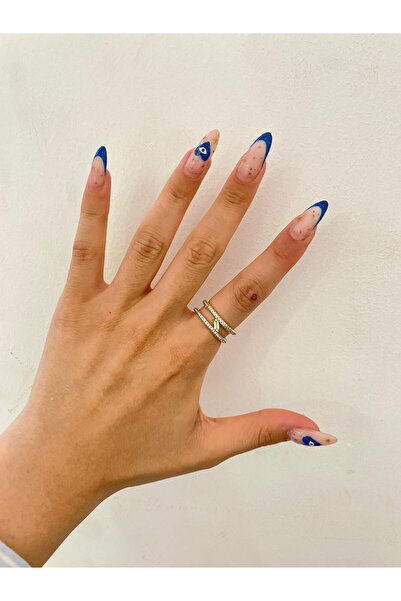 MyladyAccessoriess خاتم فولاذي بتفاصيل من طبقتين