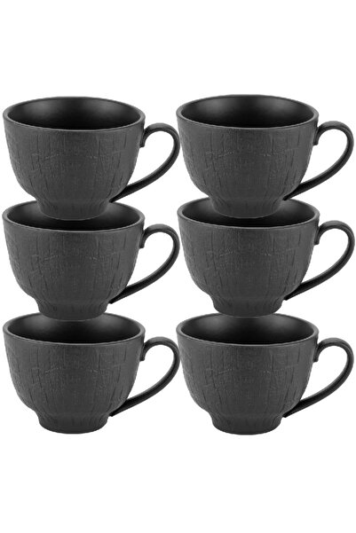 Culinaro Set 6 cesti ceai din portelan Willow Black 250ml