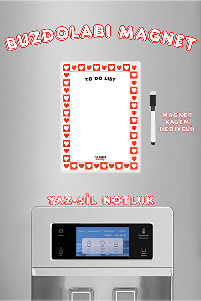 The Grade لوح ملاحظات مغناطيسي للثلاجة لقائمة المهام وقائمة المطبخ