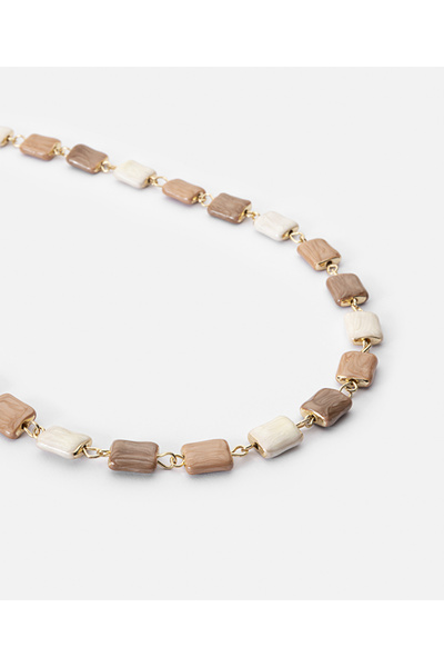 İpekyol Çok renkli reçineli kolye