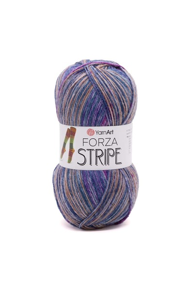 Yarnart Forza Stripe 100gr 420mt El Örgü Ipliği