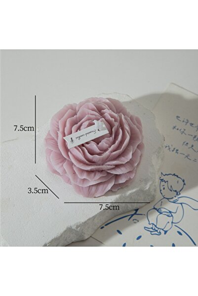 Flippy Scented Candle, Flippy, Rose Pattern, Burns 10h, 70 g, 7.5 x 3.5 cm, Lavender Scent, Lilac