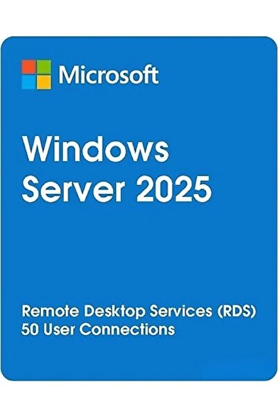 MICROSOFT Windows Server 2025 RDS User CAL 50 Kullanıcı | Orijinal MS Dijital Lisans | Anında Teslim