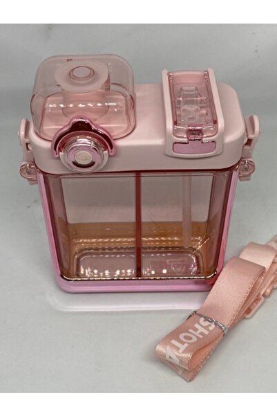 Shotay St - 7100 Çift Bölmeli 700 ml Matara Pembe