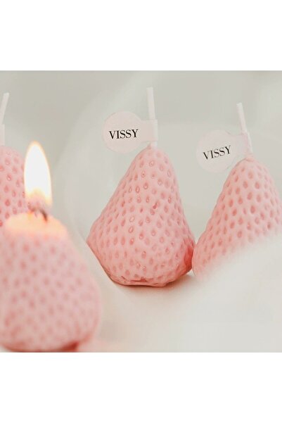 Flippy Set of 6 Scented Candles - Strawberry, Pink, 30-45 min burn