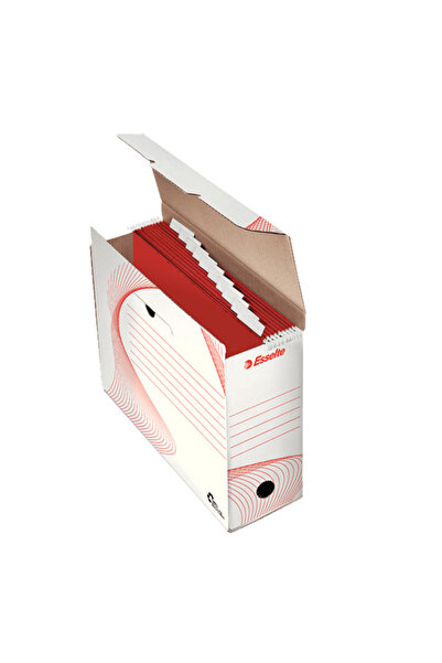 Esselte Cardboard filing box for hanging files 285 x 117 x 337 mm white