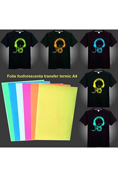 PROCART Thermal transfer phosphorescent foil, A4, non-printable, green glow effect