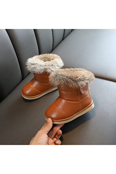 Bebelul Brown boots with fur