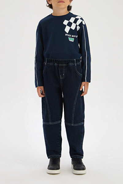 Nebbati Boy Navy Blue Trousers