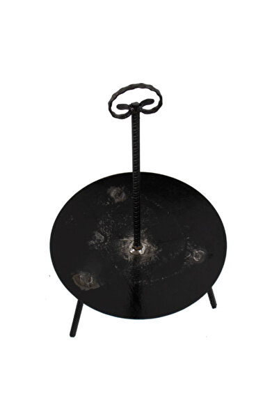 Wertcraft Gratar disc din otel, din taler de tractor, realizat manual, maner rece, grosime 3,5 mm, diametru 51