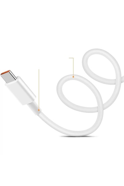 Okyanustech 3ADET Xiaomi Type-c Android Uyumlu Turbo Hızlı Şarj Kablosu 33W 6A Redmi K30 K40 Pro PocoX3 Mi10 Pro
