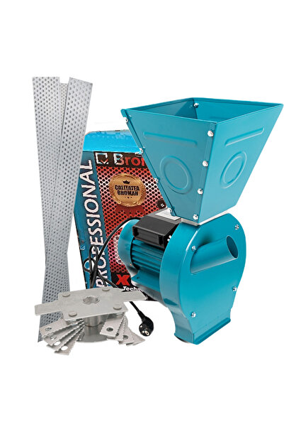 broman *Super ofertă* moară de cereale și știulete, motor CUPRU 4.5 Kw, 20 ciocane, 4 site, cuvă mare, 300 kg