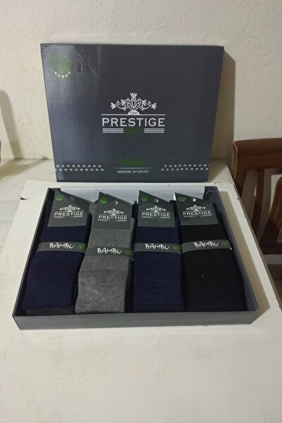 GÜZEL KAMAN Prestige Men's Socks 12 Pieces Bamboo Quality Practical Durable Stylish