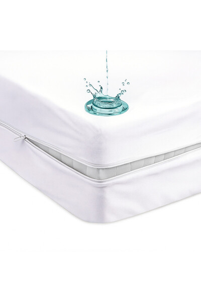 Hotel Linen Klub Premium Quality Mattress Encasement – Full Coverage with Zipper Enclosure, Fits Upto 25 cm