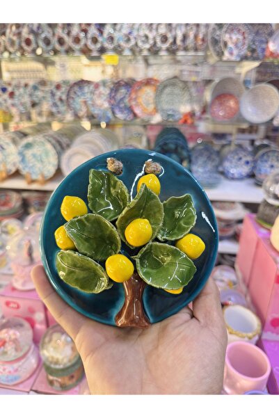 ATÖLYE SAİT Limon ağacı el yapımı 15 cm seramik
