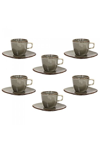 Culinaro Σετ τσαγιού 12 τεμάχια Αντίκα πορσελάνη, ποτήρια 220ml με πιατάκια