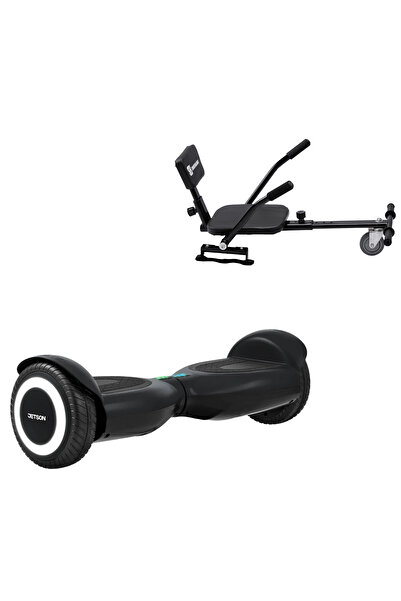 Smart Balance 6.5 inch Hoverboard Package with Comfort Seat, Jetson Prism Black and Hoverkart with Black Sponge
