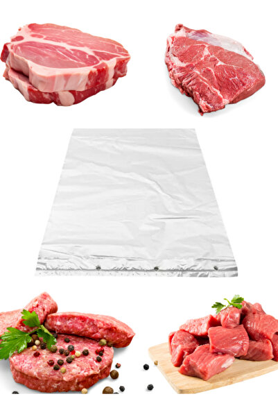 MEZ-PACK KASAP POŞETİ ŞEFFAF TABAKA ET POŞETİ 1 KG 300 ADET KASAP JELATİNİ KIYMA POŞETİ