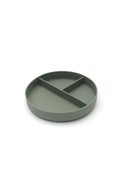 Denn Store Farfurie compartimentată din silicon pentru copii BPA free, 6+ lun...