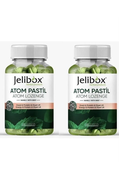 jelibox Atom Pastil Atom Lozenge Naneli Enerji Protein Diyet Lifi 2 ADET