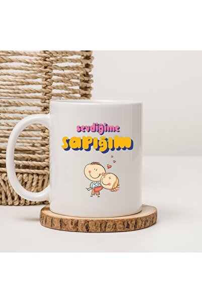 kubdekor كوب مطبوع عليه عبارة 'أنا أحبك'