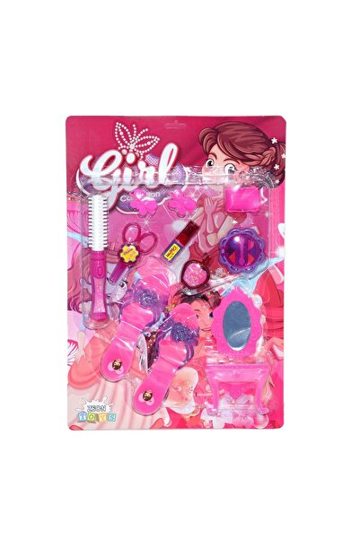 Genel Markalar 9015671 - Terlikli Aksesuarlı Güzellik Seti Kız Oyuncak Seti