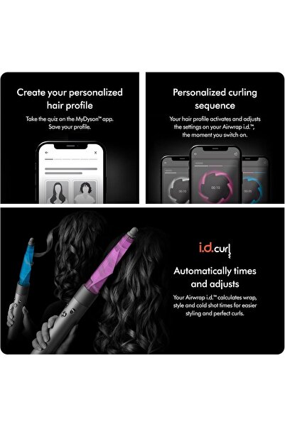 DYSON Airwrap I.D. Multi-Styler And Dryer Curly+Coily In Vinca Blue And Topaz